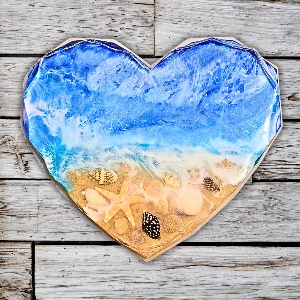 Personalizable Resin Beach Coasters