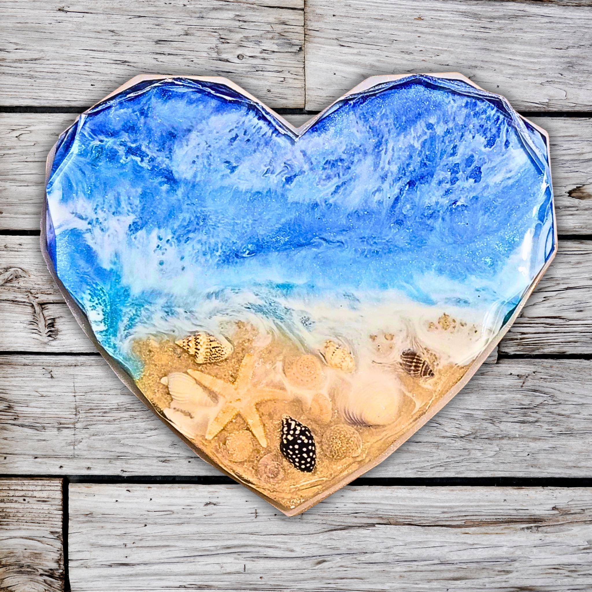 Personalizable Resin Beach Coasters