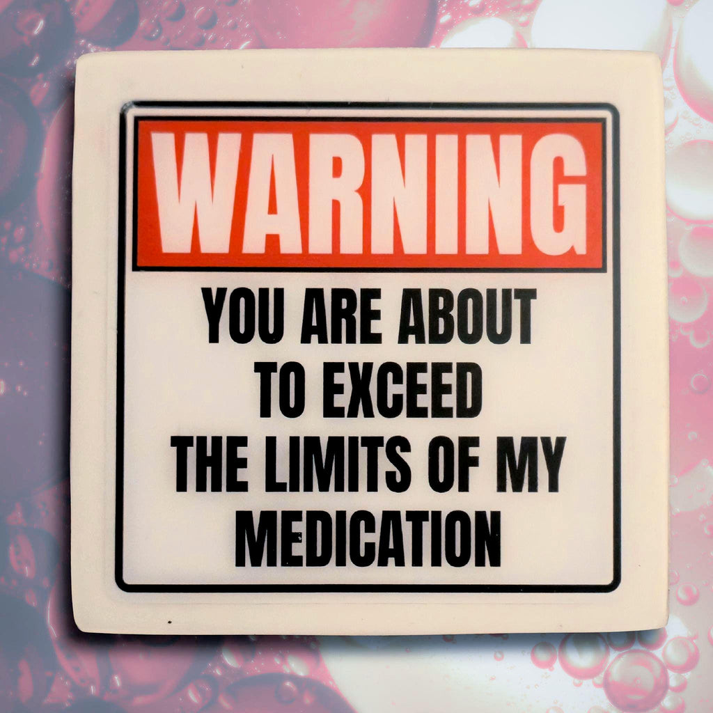 Funny WARNING Coaster Set