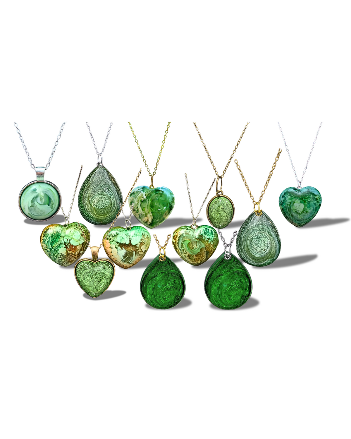TBI AWARENESS Handmade Resin Petri Pendant Necklace