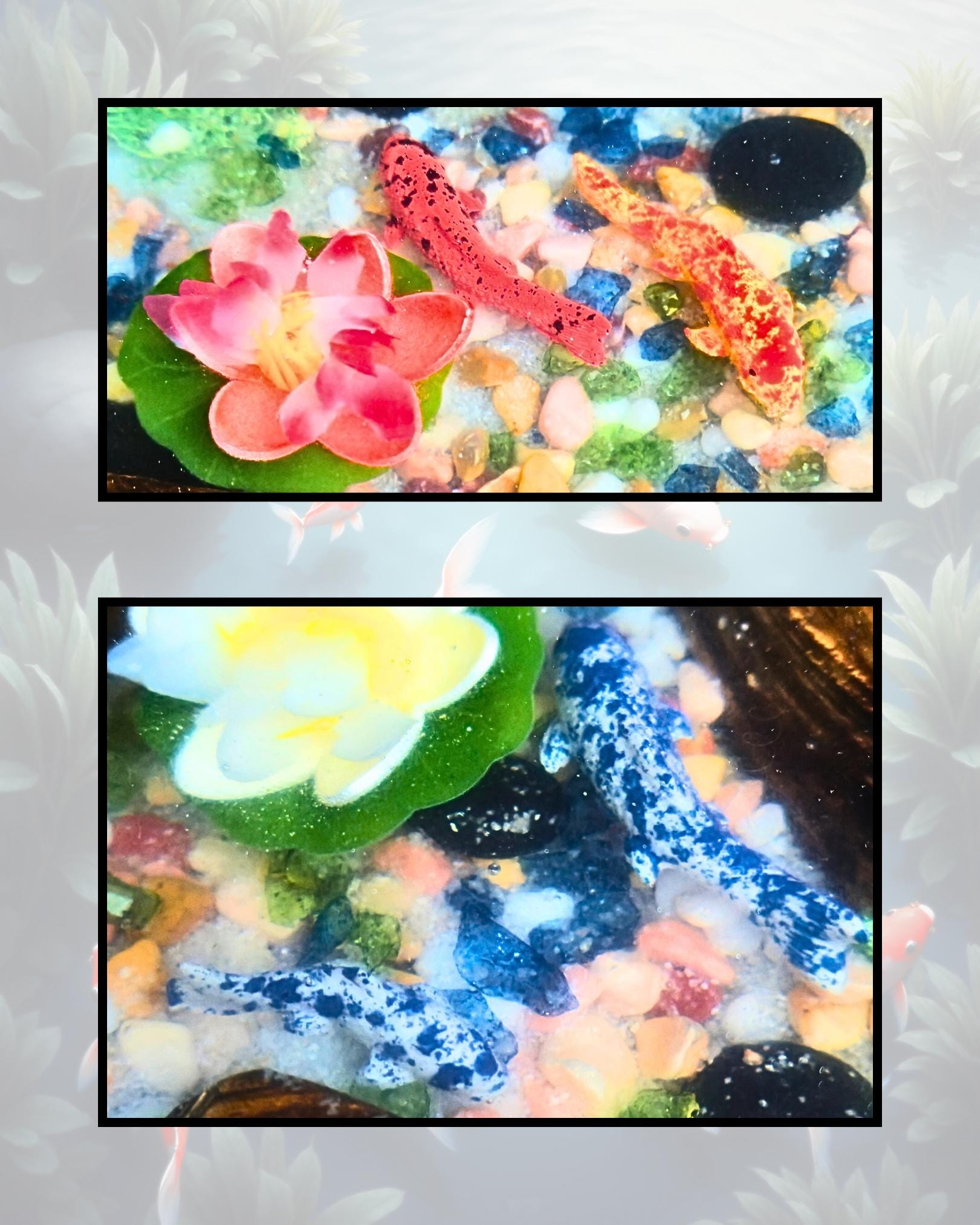 Koi Pond-themed Resin Table