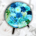 Floral-themed Resin Table