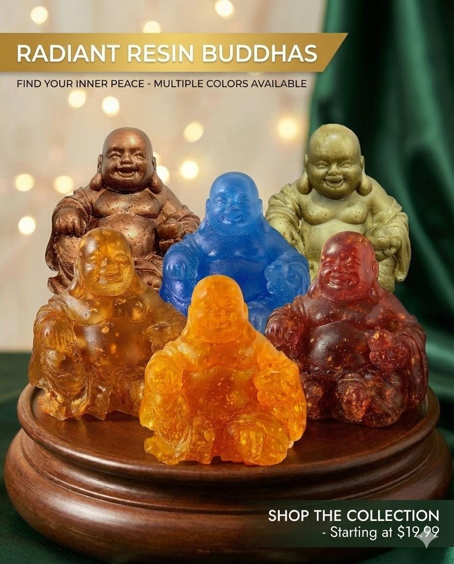 Handmade Resin Buddha Statue