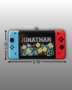 Retro Gaming Resin Shaker Keychains