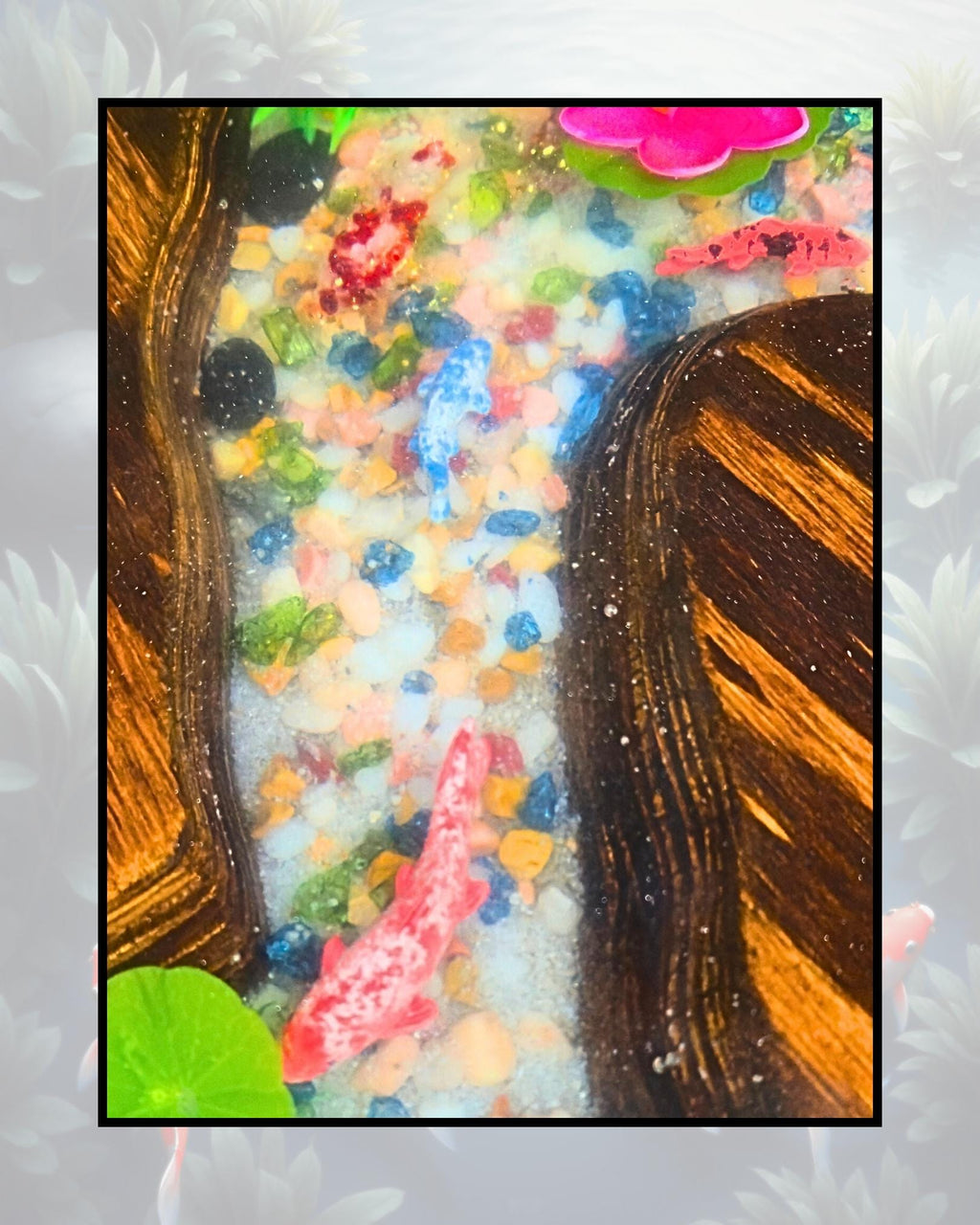 Koi Pond-themed Resin Table