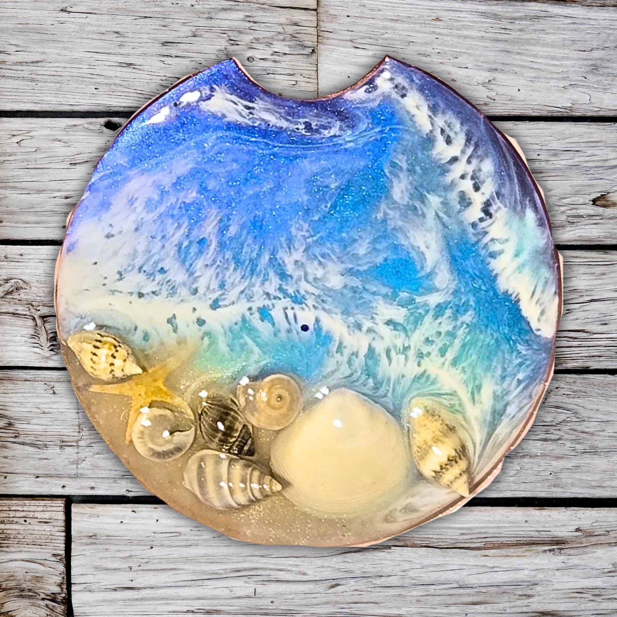 Personalizable Resin Beach Coasters