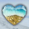 Personalizable Resin Beach Coasters