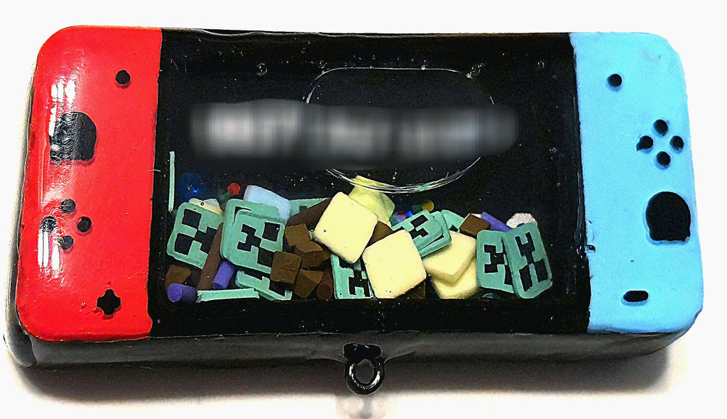 Retro Gaming Resin Shaker Keychains