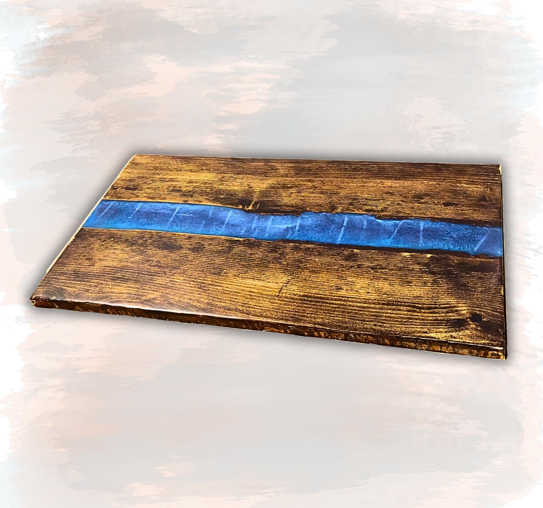 Enchanting Underwater World Resin River Table | Marine Life Diorama, Beach Scenery | Customized to Your Design | Desk, Tabletop, Surface