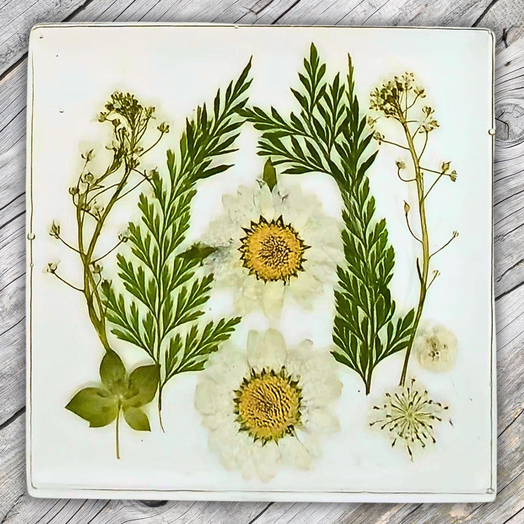 Floral Design Resin Coaster Sets
