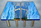 Enchanting Underwater World Resin River Table | Marine Life Diorama, Beach Scenery | Customized to Your Design | Desk, Tabletop, Surface