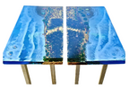 Custom Ocean-Themed Underwater Diorama Resin River Table