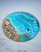 Resin Seasonal Tabletop Tray | Beach, Foliage & Holiday Themes