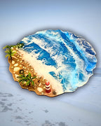 Resin Seasonal Tabletop Tray | Beach, Foliage & Holiday Themes