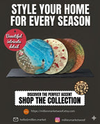 Resin Seasonal Tabletop Tray | Beach, Foliage & Holiday Themes