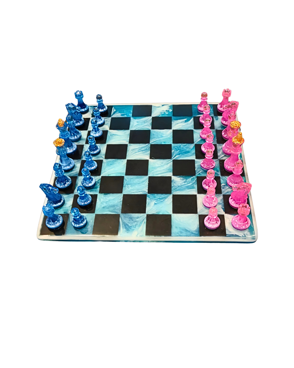 NAUTICAL ROSE Handmade Resin Chess Set