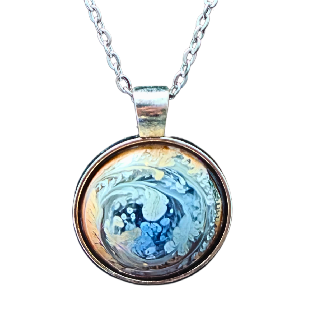 TIDEPOOL Handmade Resin Petri Pendant Necklace
