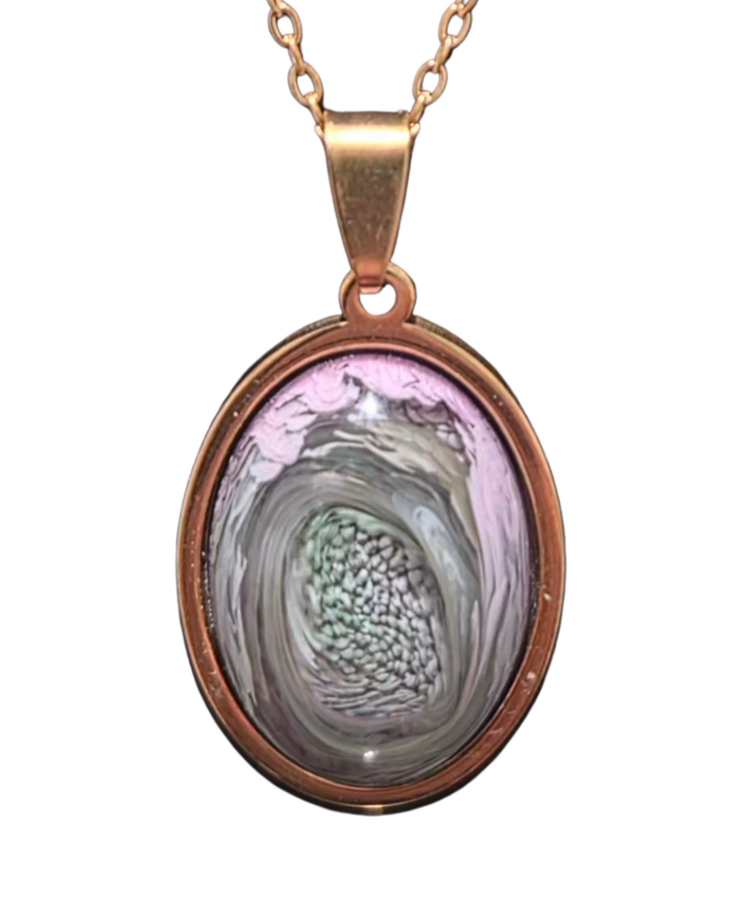 FOREST NYMPH Handmade Resin Petri Pendant Necklace