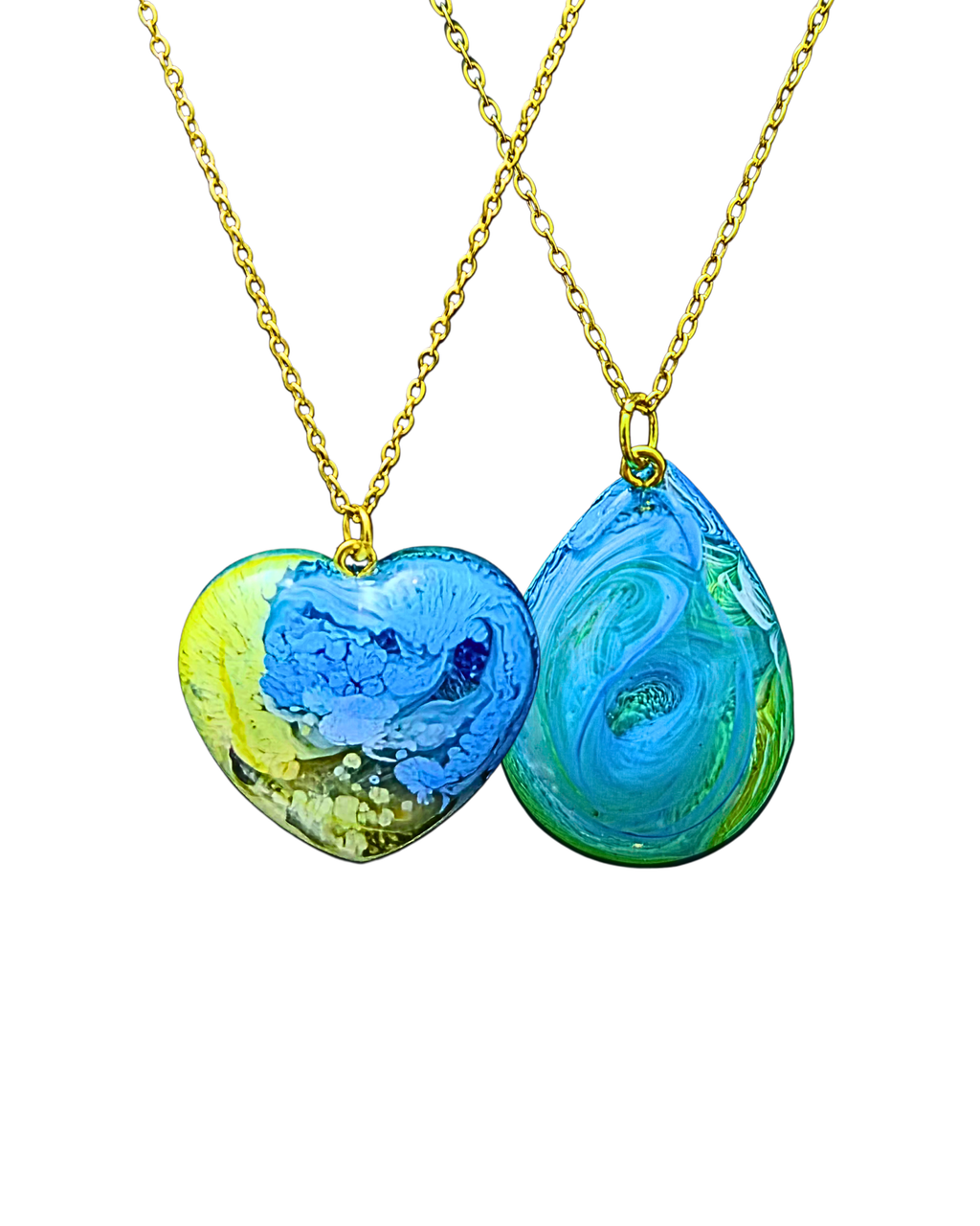 RESILIENCE Handmade Resin Petri Pendant Necklace