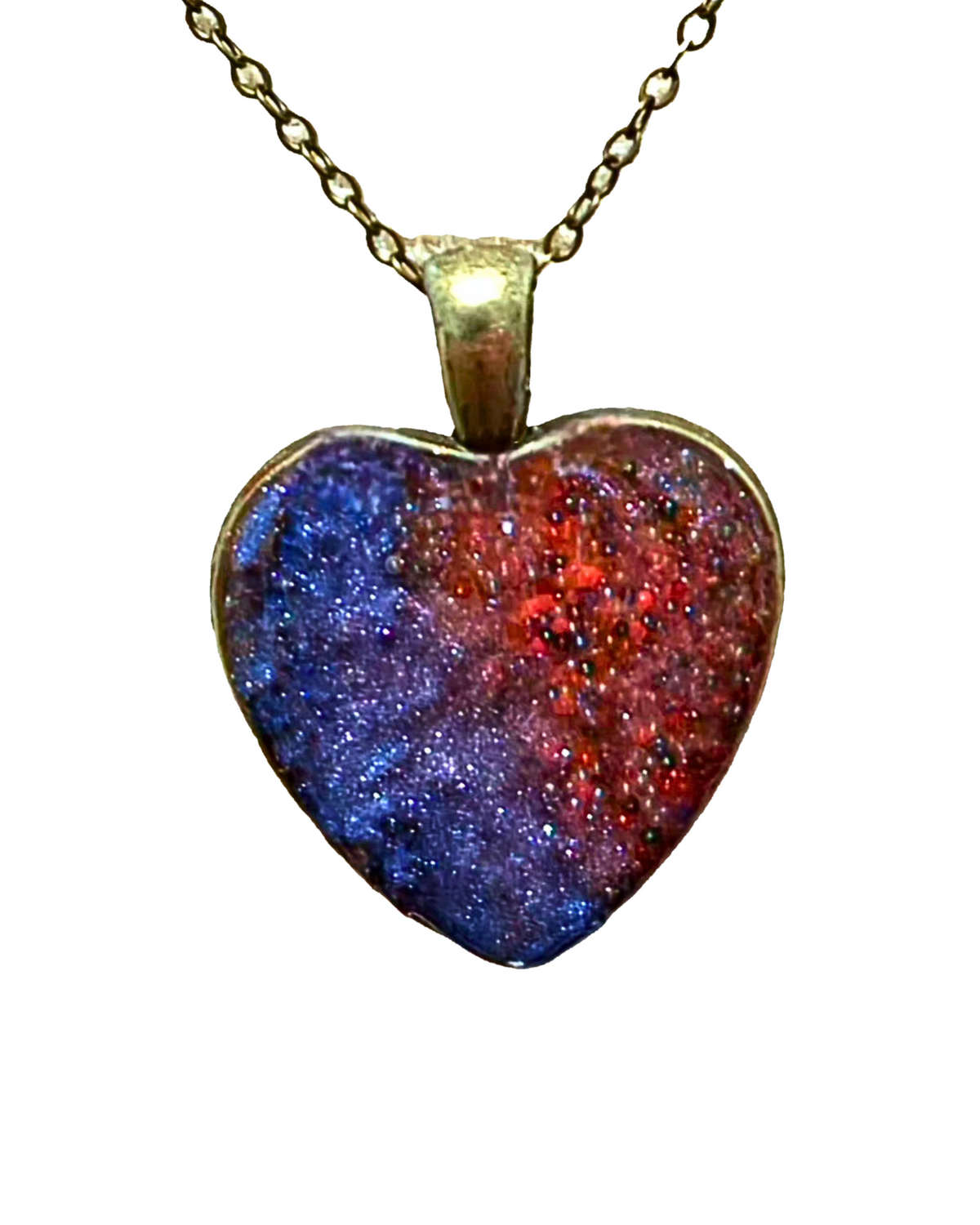 ROMEO & JULIET Handmade Resin Pendant Necklace