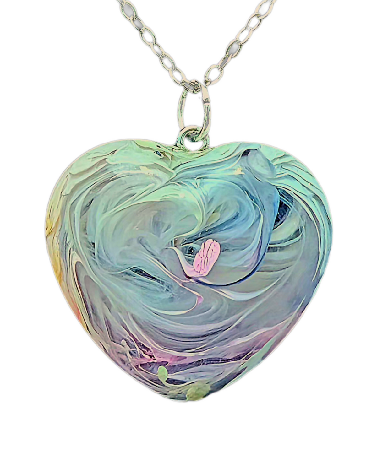 ETHEREAL Handmade Resin Petri Pendant Necklace