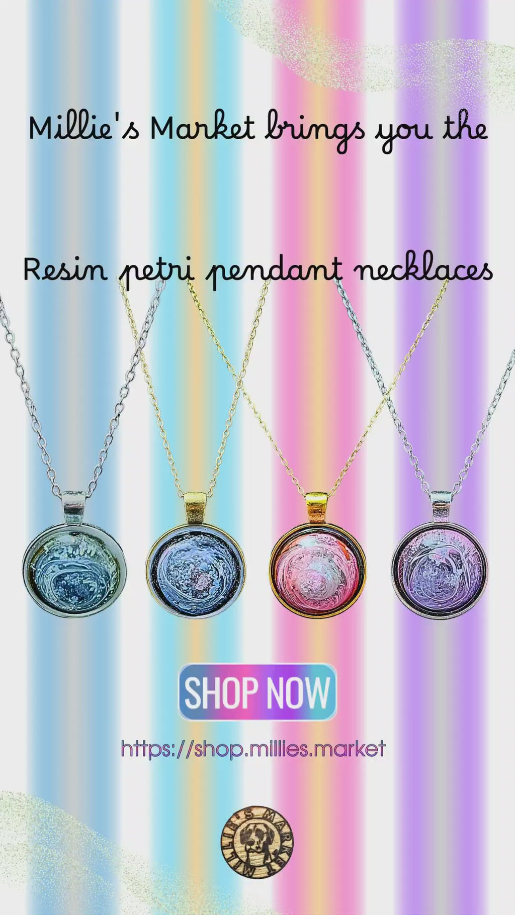 NEBULA EYE Handmade Resin Petri Pendant Collection