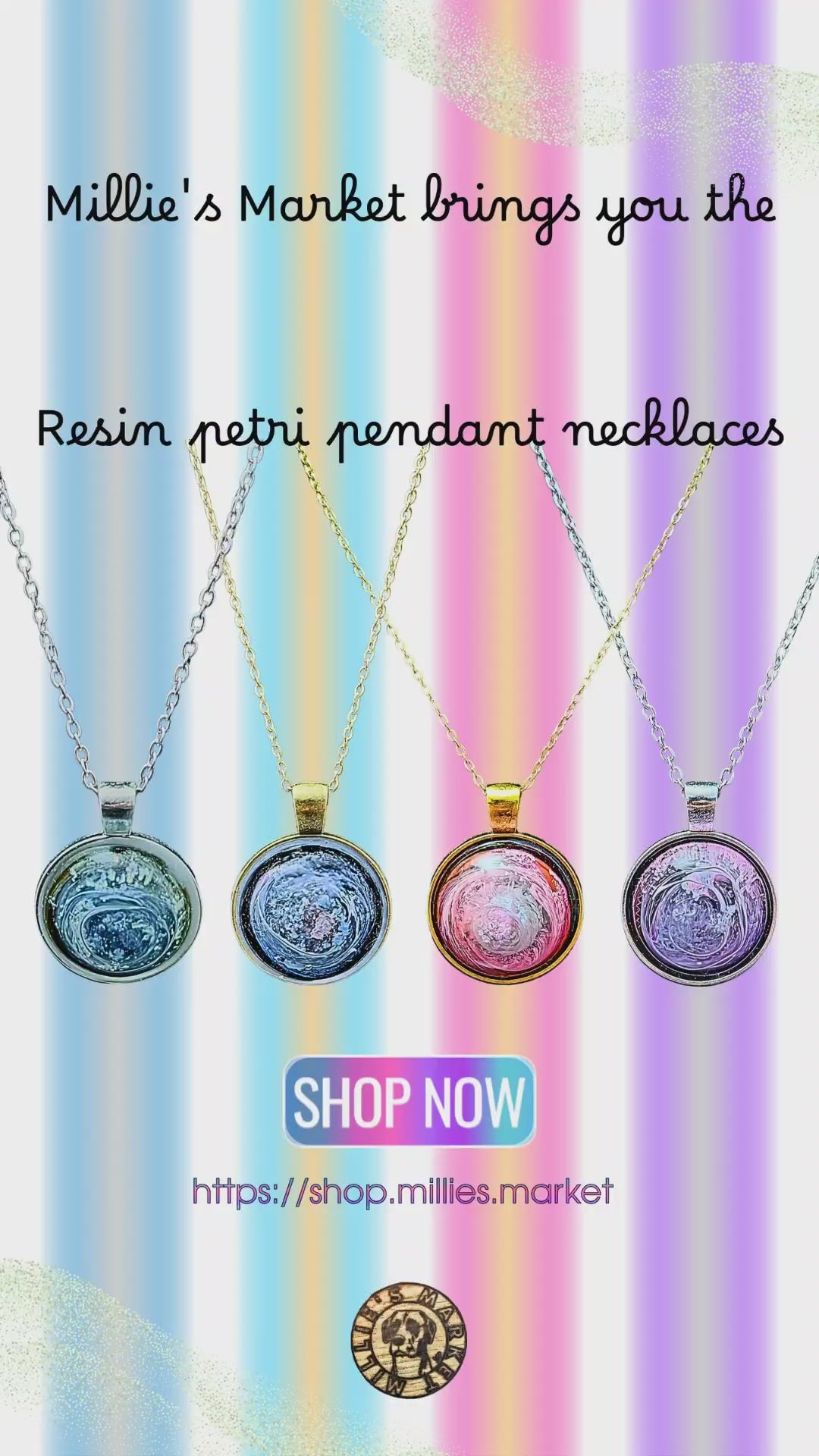 NEBULA EYE Handmade Resin Petri Pendant Collection