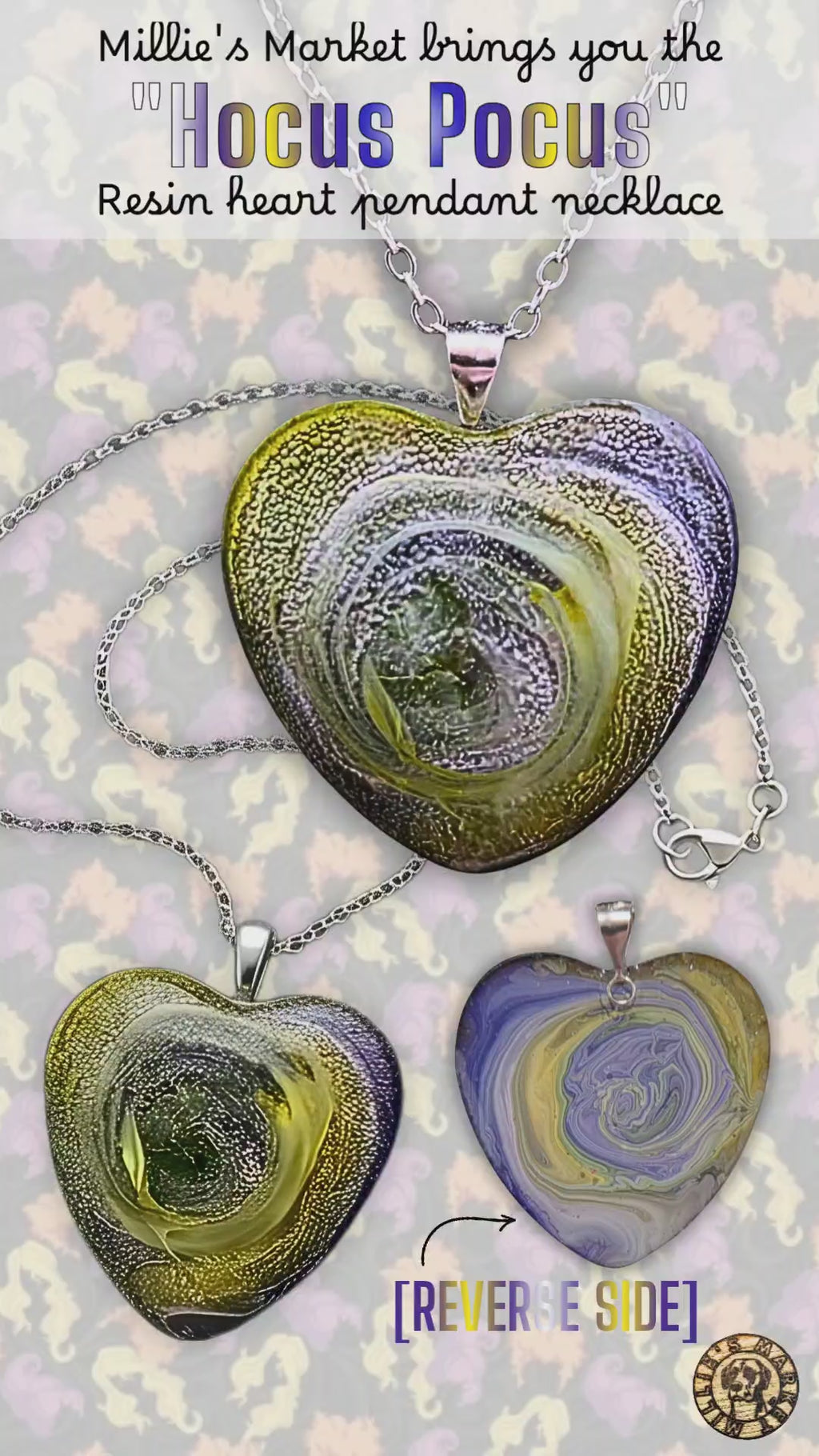 HOCUS POCUS Handmade Resin Pendant Necklace