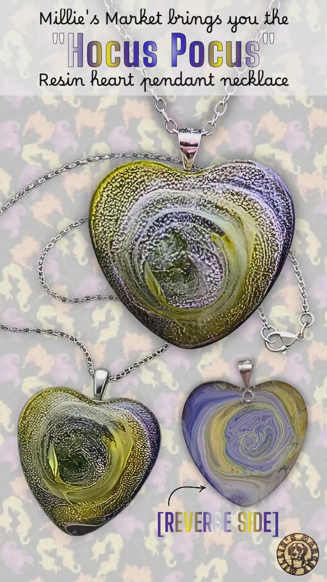 HOCUS POCUS Handmade Resin Pendant Necklace
