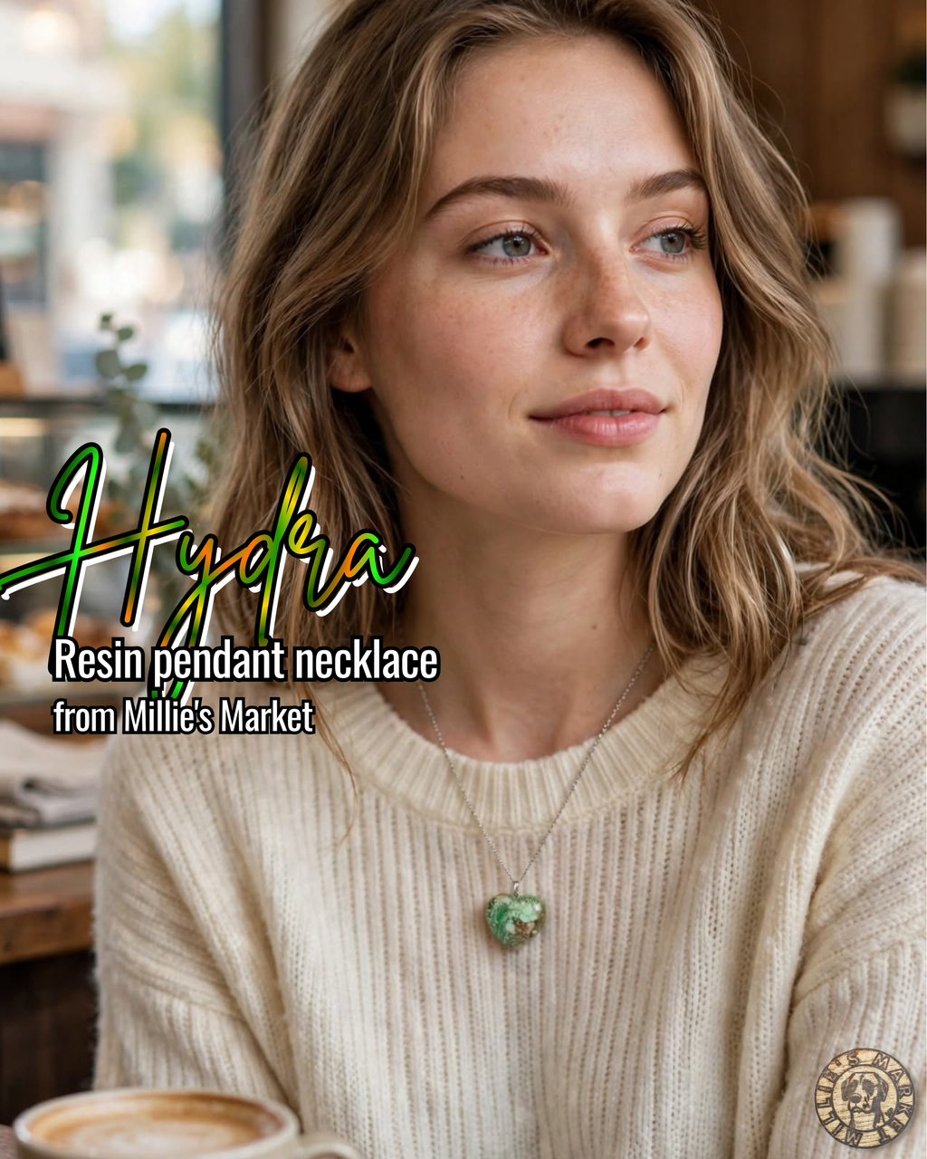 HYDRA Handmade Resin Petri Pendant Necklaces