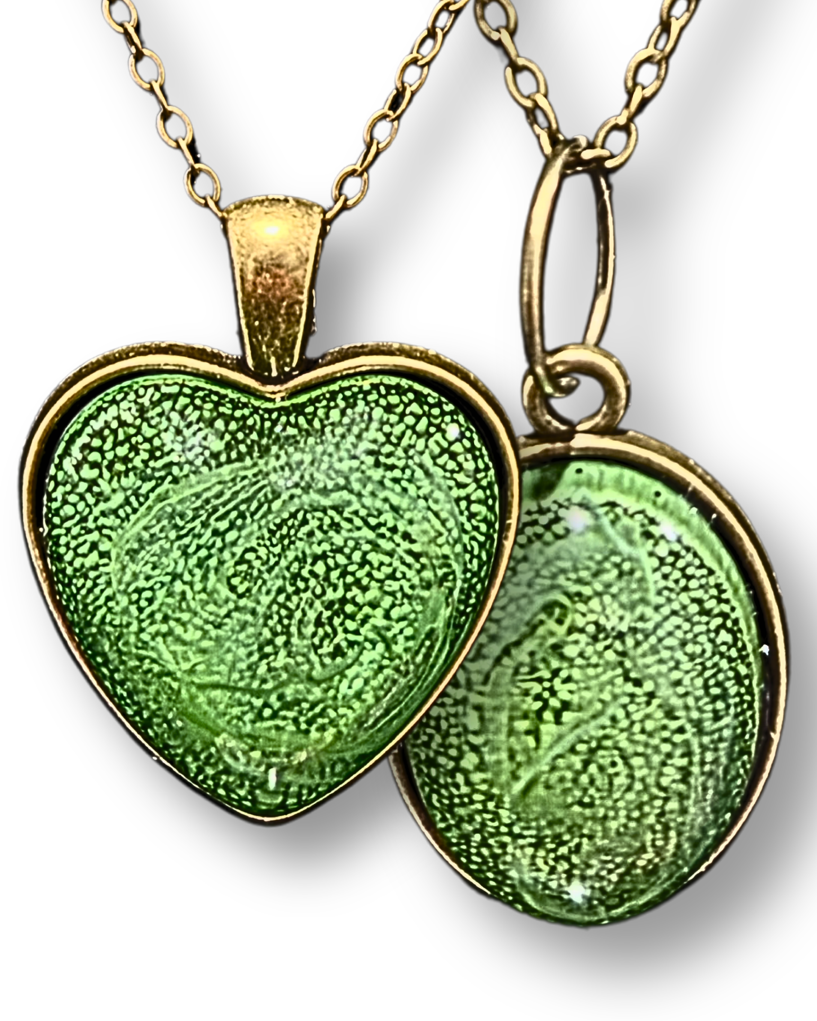 TBI AWARENESS Handmade Resin Petri Pendant Necklace