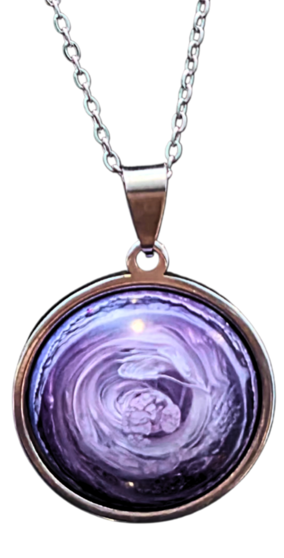 ALZHEIMER'S AWARENESS Handmade Resin Petri Pendant Collection