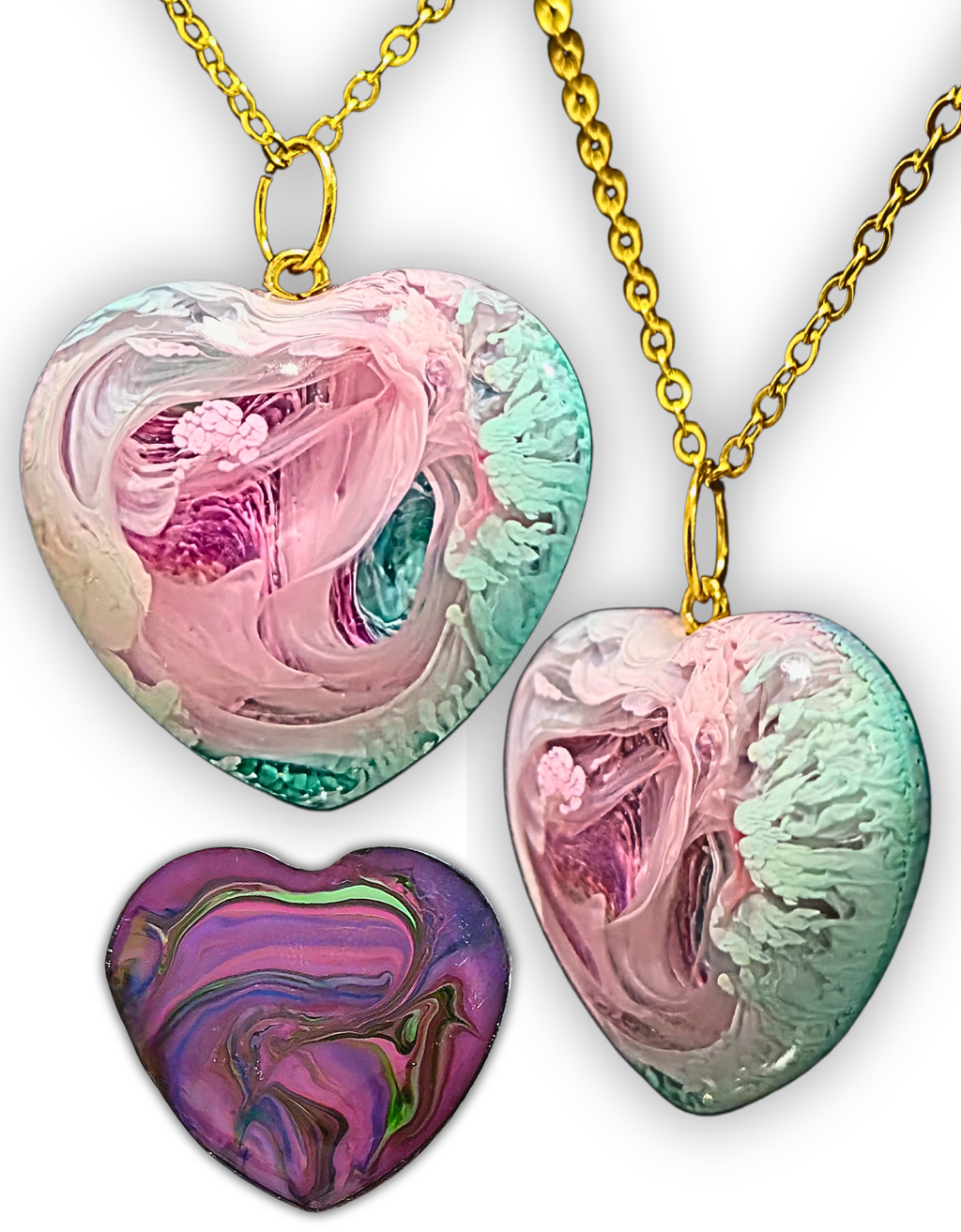 SHERBET Handmade Resin Petri Pendant Necklace