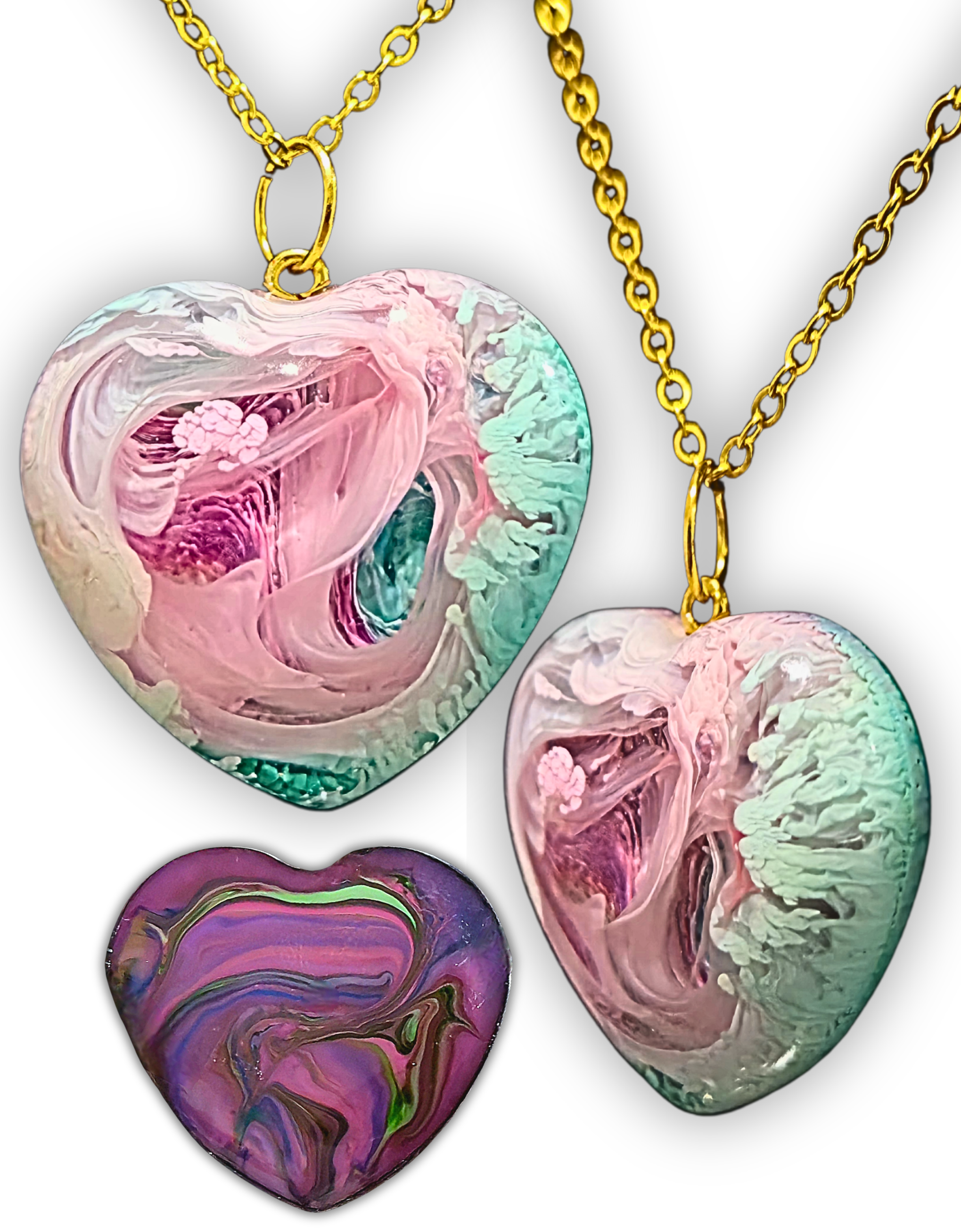 SHERBET Handmade Resin Petri Pendant Necklace