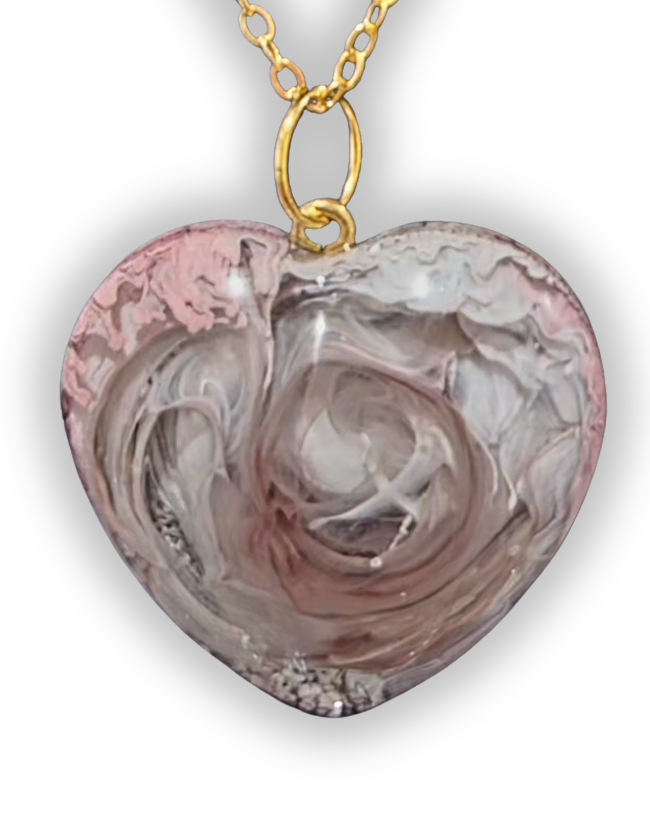 MOCHA Handmade Resin Petri Pendant Necklace