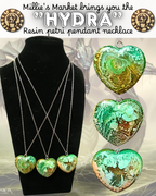 HYDRA Handmade Resin Petri Pendant Necklaces
