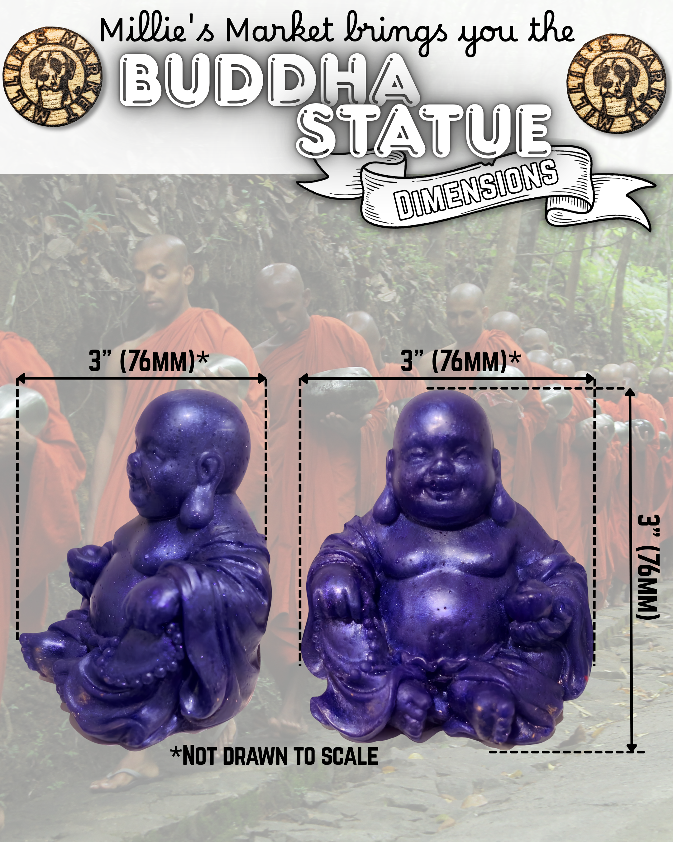 Handmade Resin Buddha Statue