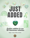 TBI AWARENESS Handmade Resin Petri Pendant Necklace