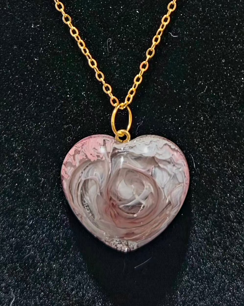MOCHA Handmade Resin Petri Pendant Necklace