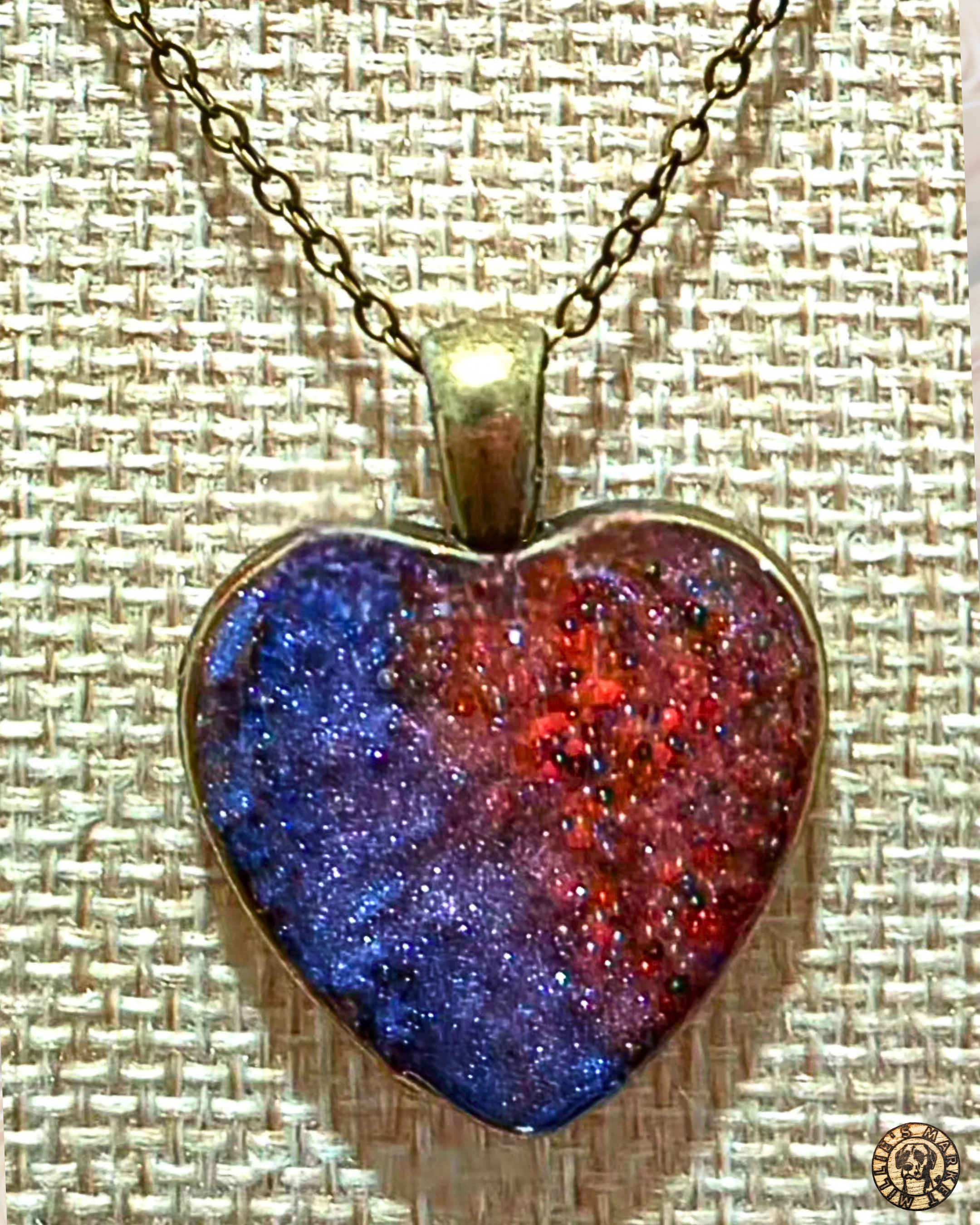 ROMEO & JULIET Handmade Resin Pendant Necklace