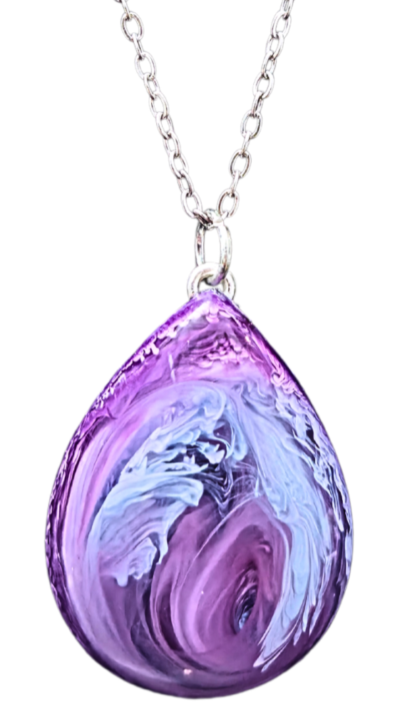 ALZHEIMER'S AWARENESS Handmade Resin Petri Pendant Collection