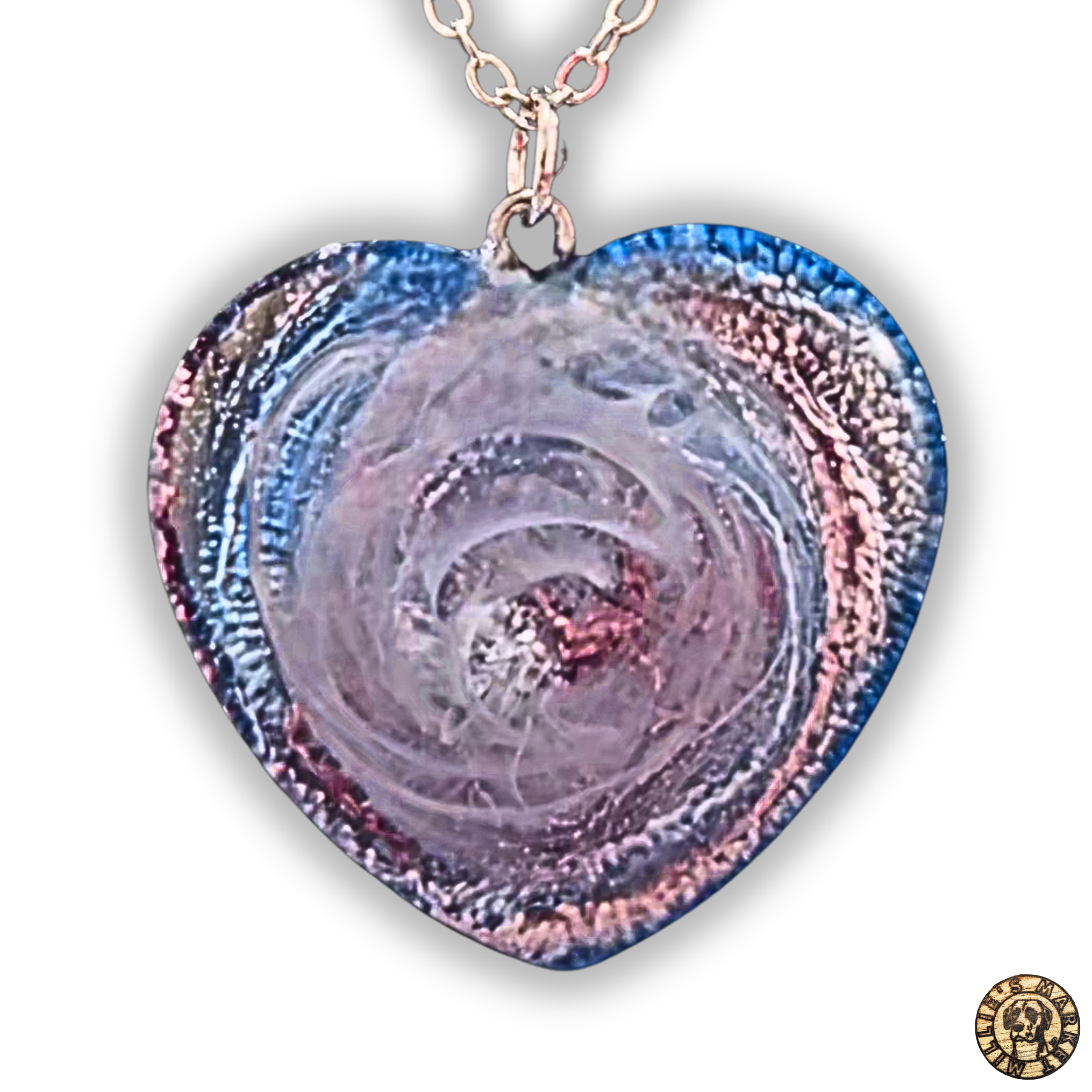 NEBULA Handmade Resin Petri Pendant Necklace