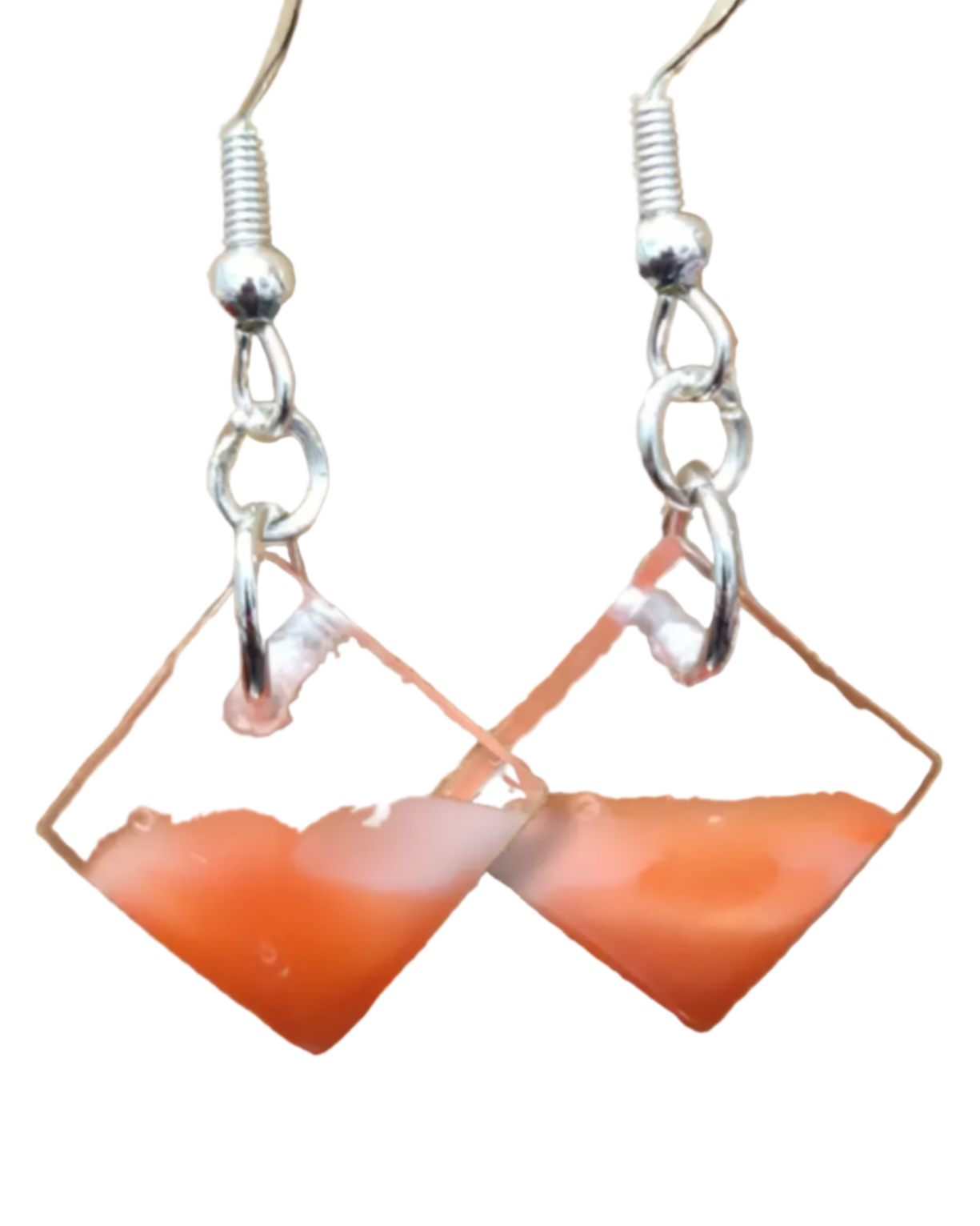 CREAMSICLE Handmade Resin Earrings