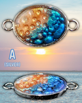 DYSIS Handmade Resin Pendant Necklace | Iridescent Bubbles