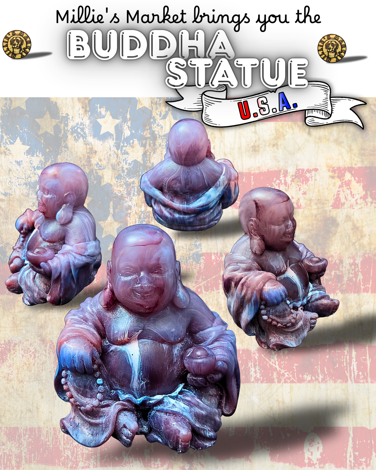 Handmade Resin Buddha Statue