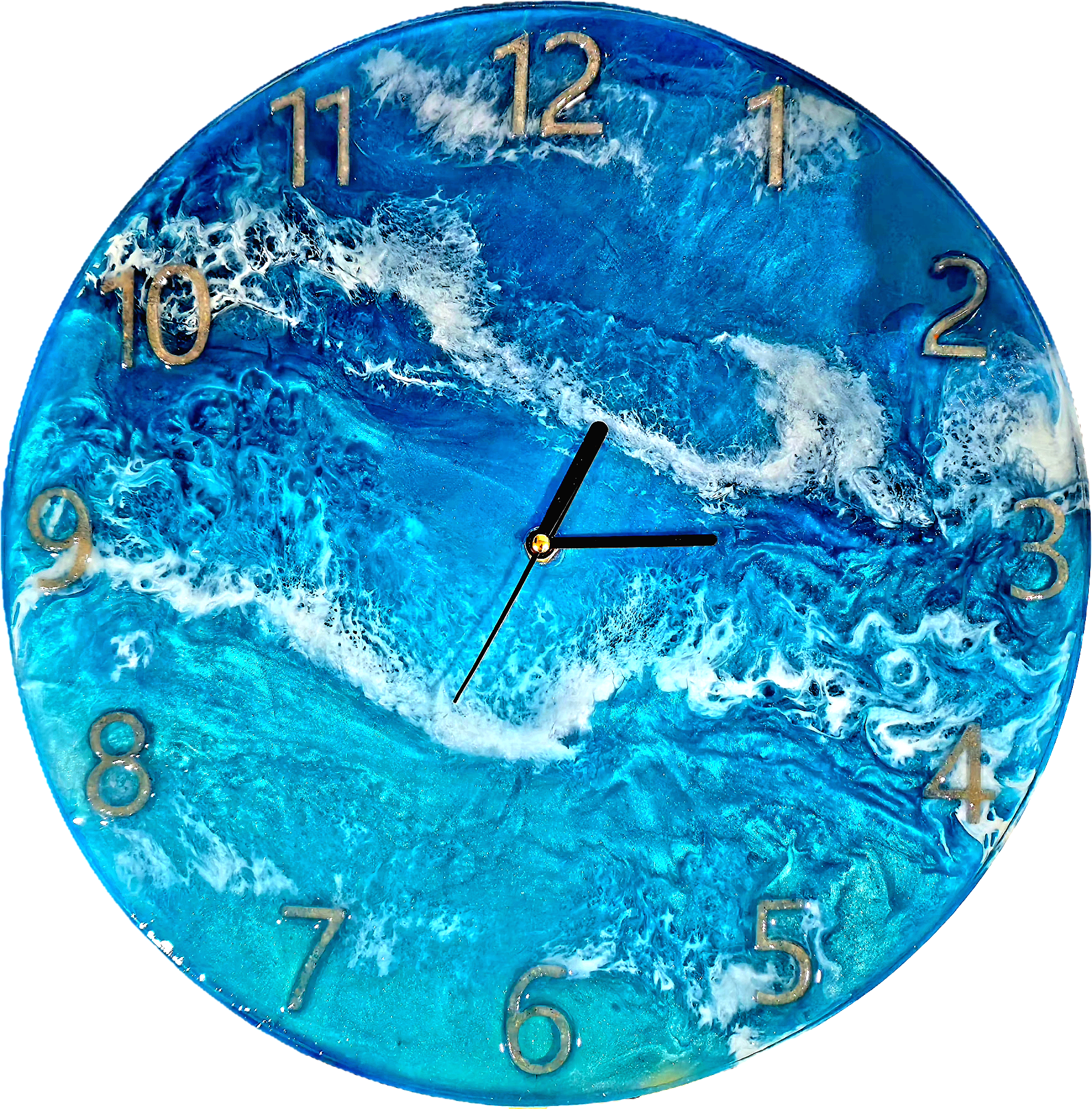 POSEIDON Handmade Resin Wall Clock