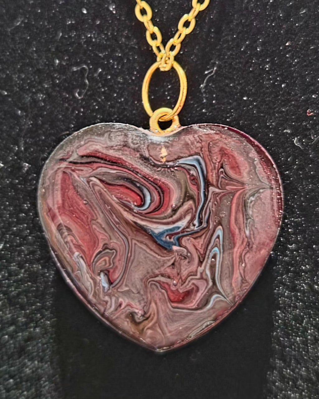 MOCHA Handmade Resin Petri Pendant Necklace