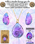 TIE-DYE Handmade Resin Petri Pendant Necklace