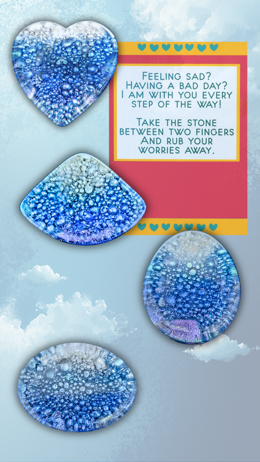 OCEANIA Resin Worry Stone