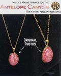 ANTELOPE CANYON Handmade Resin Petri Pendant Necklace